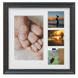 Multi Photo Upload Framed Print - Photos with Message